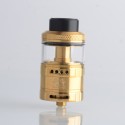 [Ships from Bonded Warehouse] Authentic Hellvape Fat Rabbit RTA Rebuildable Tank Atomizer - Gold, SS+ Glass, 5.5ml, 28.4mm