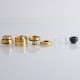 [Ships from Bonded Warehouse] Authentic Hellvape Fat Rabbit RTA Rebuildable Tank Atomizer - Gold, SS+ Glass, 5.5ml, 28.4mm