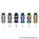 [Ships from Bonded Warehouse] Authentic GeekVape Poseiton P Sub Ohm Tank Atomizer - Silver, 5.0ml, 0.2ohm / 0.4ohm, 26mm