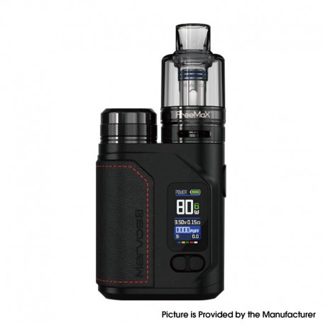 Authentic FreeMax Marvos S 80W Mod Kit with Marvos DTL Pod Tank Atomizer - Black Black, 1 x 18650, 4.5ml, 0.15 / 0.25ohm