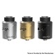 Authentic Oumier Wasp King RDA Rebuildable Dripping Atomizer - Gold, 24mm, with BF Pin