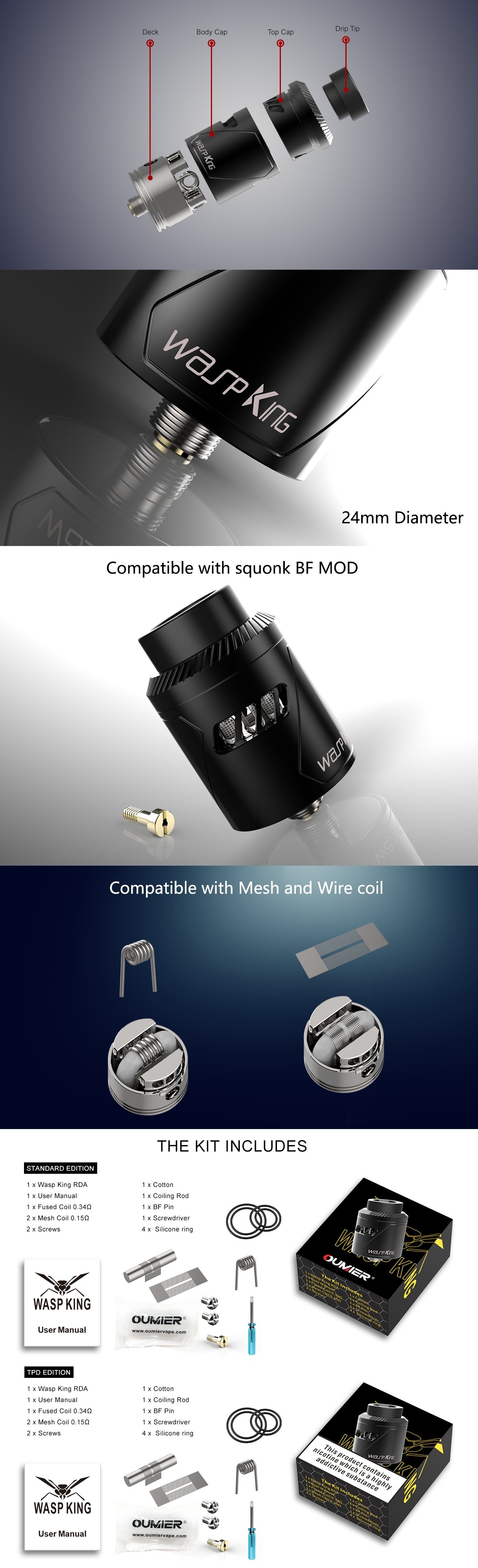 Oumier Wasp King RDA