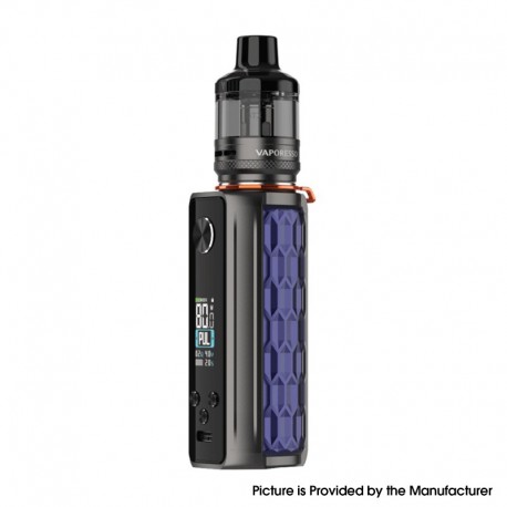 Authentic Vaporesso Target 80 Mod Kit with GTX Pod Tank 26 - Blue, VW 5~80W, 3000mAh, 5.0ml, 0.2ohm / 0.3ohm