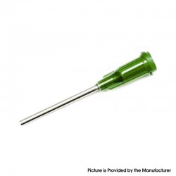 Dispensing Blunt Syringe Needle Tip for E-liquid Syringe E-juice Injector Refilling Tool - Green, SS, 14 Gauge / 38mm (5 PCS)