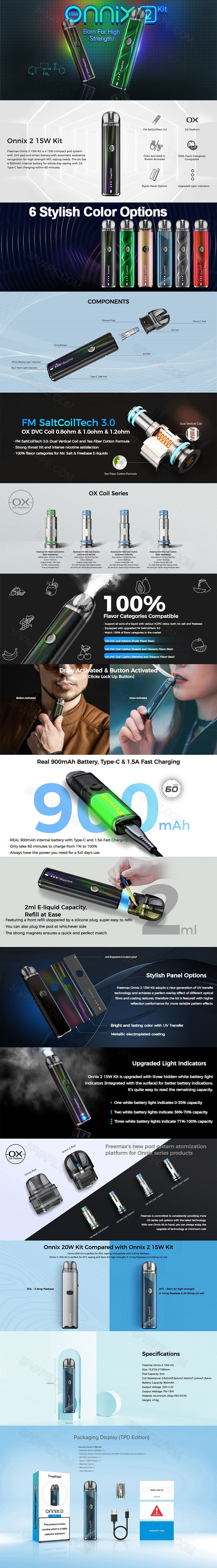 Freemax Onnix 2 15W POD -System