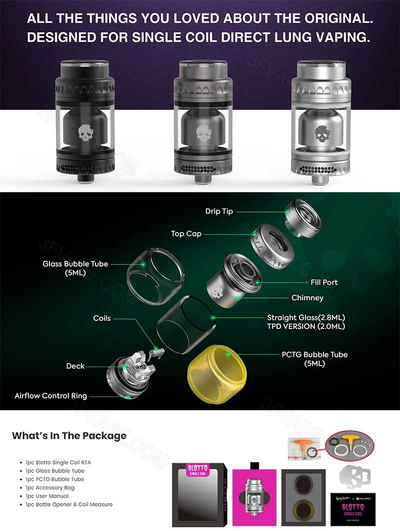 Blotto Single Coil RTA by Dovpo & Bogan