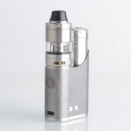 Authentic Vapefly Brunhilde SBS 100W Box Mod Kit with Kriemhild II Tank - Gun Metal, VW 5~100Wm, 1 x 18650 / 20700 / 21700, 4ml