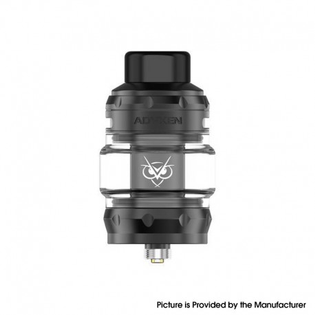 [Ships from Bonded Warehouse] Authentic Advken OWL Pro Sub Ohm Tank Atomizer - Black, 4.0ml / 5.0ml, 0.2ohm / 0.4ohm, 29mm