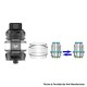 [Ships from Bonded Warehouse] Authentic Advken OWL Pro Sub Ohm Tank Atomizer - Black, 4.0ml / 5.0ml, 0.2ohm / 0.4ohm, 29mm