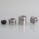 Authentic Oumier Wasp King RDA Rebuildable Dripping Atomizer - Silver, 24mm, with BF Pin