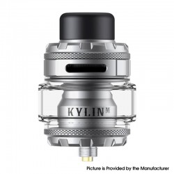 [Ships from Bonded Warehouse] Authentic VandyVape Kylin M Pro RTA Atomizer - Frosted Grey, 6.0ml / 8.0ml, 24.22mm