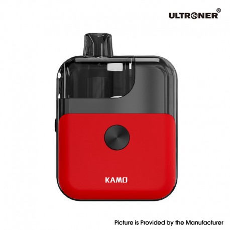 Authentic Ultroner Kamo Pod System Starter Kit - Red, 1400mAh, 4.0ml, 0.6ohm / 1.0ohm