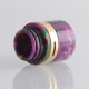 Authentic Reewape RS330 810 Drip Tip w/ Air Regulating Ring for RBA / RTA / RDA - Purple + Green + Yellow, Resin + Steel (1 PC)