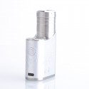 Authentic Vapefly Brunhilde SBS 100W Side by Side Box Mod - Silver, VW 5~100W, 1 x 18650 / 20700 / 21700