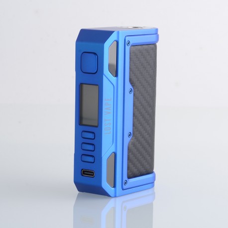 [Ships from Bonded Warehouse] Authentic LostVape Thelema Quest 200W VW Box Mod - Matte Blue Carbon Fiber, 5~200W, 2 x 18650