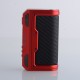 Authentic Lost Vape Thelema Quest 200W VW Box Mod - Matte Red Carbon Fiber, 5~200W, 2 x 18650