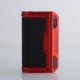 Authentic Lost Vape Thelema Quest 200W VW Box Mod - Matte Red Carbon Fiber, 5~200W, 2 x 18650