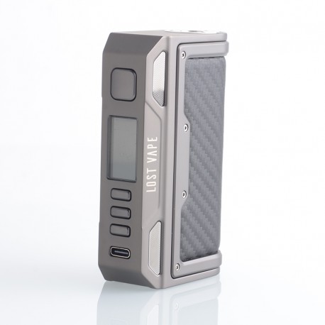 [Ships from Bonded Warehouse] Authentic LostVape Thelema Quest 200W VW Box Mod - Gunmetal Carbon Fiber, 5~200W, 2 x 18650