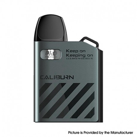 Authentic Uwell Caliburn AK2 15W Pod System Vape Starter Kit - Graphite Gray, 520mAh, 2ml, 0.9ohm