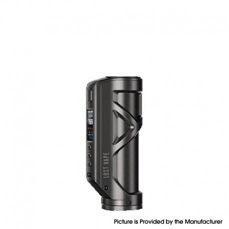 Authentic LostVape Cyborg Quest 100W TC VW Box Mod - Full gunmetal, 5~100W, 1 x 18650 / 20700 / 21700