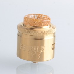 [Ships from Bonded Warehouse] Authentic Wotofo & MR.JUSTRIGHT1 Profile PS Dual Mesh RDA Atomizer - Gold, 28.5mm