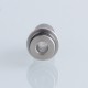 Ivant Style 510 Drip Tip for RDA / RTA / RDTA Atomizer - Silver + Black, Stainless Steel POM