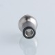 Ivant Style 510 Drip Tip for RDA / RTA / RDTA Atomizer - Silver + Black, Stainless Steel POM