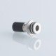 Ivant Style 510 Drip Tip for RDA / RTA / RDTA Atomizer - Silver + Black, Stainless Steel POM