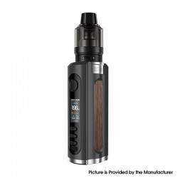 Authentic LostVape Grus V2 100W Box Mod Kit with UB Pro Pod - Black / Walnut Wood, 5~100W, 1 x 18650 / 20700 / 21700, 5ml