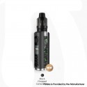 Authentic LostVape Grus V2 100W Box Mod Kit with UB Pro Pod - Black / Chopped Carbon Fiber, 5~100W, 1 x 18650 / 20700 / 21700