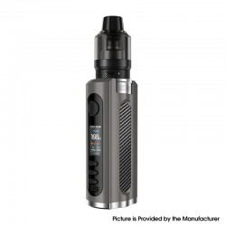 Authentic LostVape Grus V2 100W Box Mod Kit with UB Pro Pod - Gunmetal / Carbon Fiber, 5~100W, 1 x 18650 / 20700 / 21700, 5ml