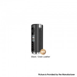 Authentic LostVape Grus V2 100W TC VW Box Mod - Black / Grain Leather, 5~100W, 100~300'C, 1 x 18650 / 20700 / 21700