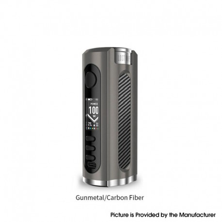 Authentic LostVape Grus V2 100W TC VW Box Mod - Gunmetal / Carbon Fiber, 5~100W, 100~300'C, 1 x 18650 / 20700 / 21700