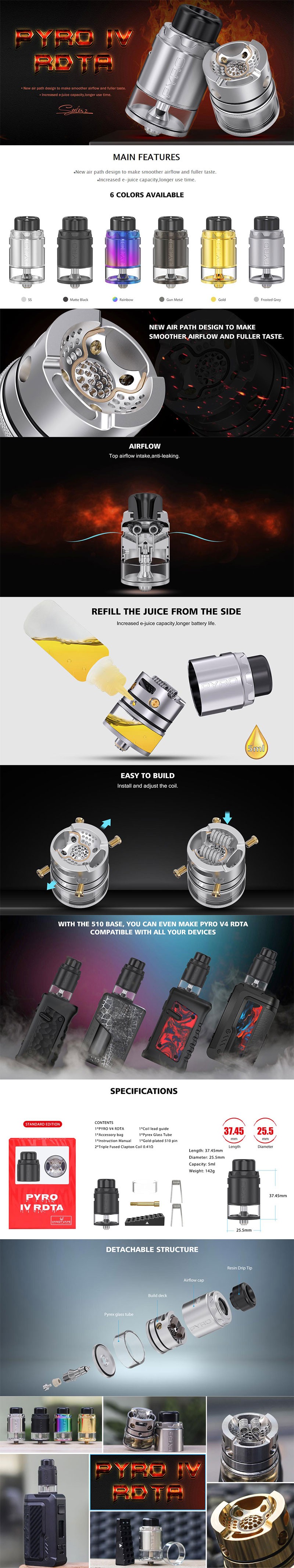 Vandy Vape Pyro V4 IV Rdta