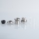 Authentic Oumier Wasp Nano RTA 2 Rebuildable Tank Atomizer - SS, 2ml, Single Coil, 24mm Diameter