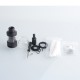 Authentic Hellvape Dead Rabbit R Tank Atomizer - Matte Full Black, 5ml / 6.5ml, 25.5mm Diameter