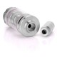 Authentic Yiloong Khosla Triple Coil Sub Tank - Silver, Stainless Steel + Glass, 3.5mL, 22mm Diameter
