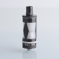 Taifun GT III 2021 GT 3 Style RTA Rebuildable Tank Atomizer - Black, 316SS + Glass, 5.0ml, 23mm Diameter