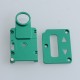 SXK Screen Plate + Button Plate Set for SXK BB 60W / 70W Box Mod Kit -Green, Aluminum Alloy (2 PCS)