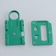 SXK Screen Plate + Button Plate Set for SXK BB 60W / 70W Box Mod Kit -Green, Aluminum Alloy (2 PCS)