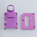 SXK Screen Plate + Button Plate Set for SXK BB 60W / 70W Box Mod Kit -Purple, Aluminum Alloy (2 PCS)