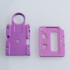 SXK Screen Plate + Button Plate Set for SXK BB 60W / 70W Box Mod Kit -Purple, Aluminum Alloy (2 PCS)