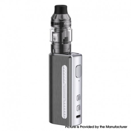 Authentic Vapefly Kriemhild 80W VW Box Mod + Gunther Sub Ohm Tank Kit - Gun Metal, 5~80W, 1 x 18650/20700/21700, 3.5/5ml