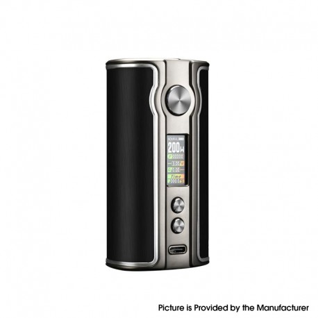 Authentic Pioneer4you iPV V200 200W VW Box Mod - Aluminum Black, 5~200W, 2 x 18650, YiHi SX531 chip