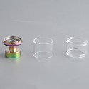 Authentic Yachtvape x Mike Vapes Eclipse RTA Replacement Extension Kit - Rainbow + Transparent, SS + Glass, (3.5ml / 5ml)
