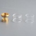 Authentic Yachtvape x Mike Vapes Eclipse RTA Replacement Extension Kit - Gold + Transparent, SS + Glass, (3.5ml / 5ml)