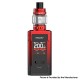 Authentic SMOKTech R-KISS 2 200W VW Box Mod Kit with TFV18 Mini Tank - Black Red, 5~200W, 2 x 18650, 6.5ml, 0.15 / 0.33ohm