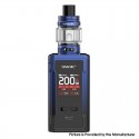 Authentic SMOKTech R-KISS 2 200W VW Box Mod Kit with TFV18 Mini Tank - Black Blue, 5~200W, 2 x 18650, 6.5ml, 0.15 / 0.33ohm