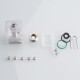 Authentic Auguse EraAio Era Aio RBA Rebuildable Tank w/ Pins for DotMod dotAIO Mod - Silver, 0.8 / 1.0 / 1.2 / 1.5 / 1.8 / 2.0mm