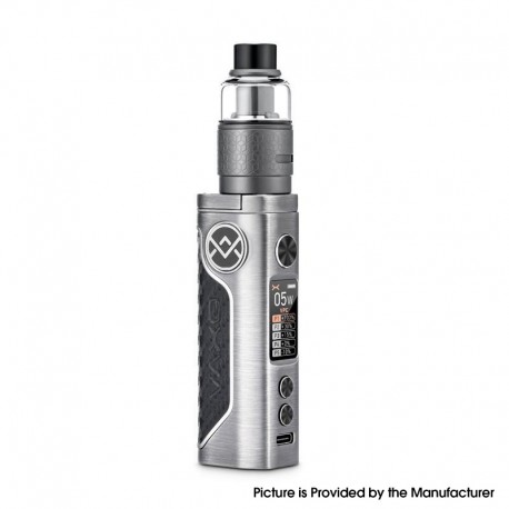 Authentic OXVA Vativ 100W Full Mod Kit with Unione PnM Tank Atomizer - CF Gunmetal, 5~100W, 1 x 18650, 5ml, 0.15ohm / 0.3ohm